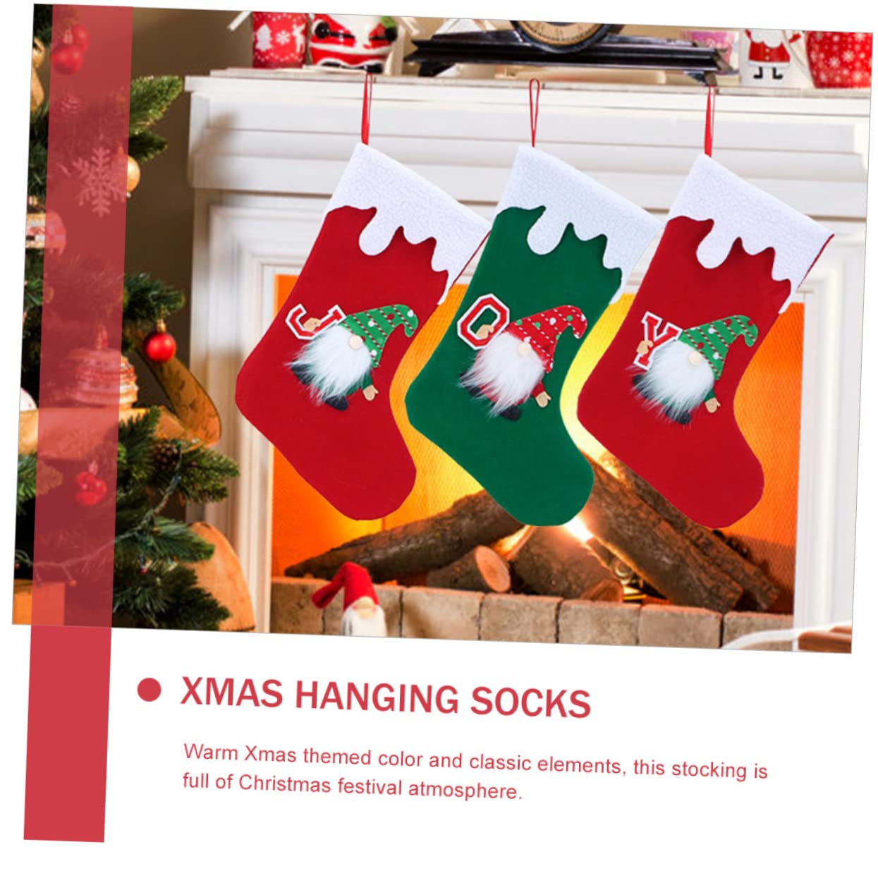 TOPBATHY 12 STK Gesichtsloser Weihnachtsstrumpf Kaminstrümpfe Hängende Tasche Christbaumschmuck Weihnachtsbaum Tasche Strümpfe Socken-geschenktüte Weihnachtstasche Vlies