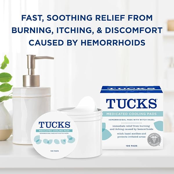 TUCKS Medicated Cooling Pads, 100 Count – Hemorrhoid Pads with Witch Hazel, Cleanses Sensitive Areas, Protects from Irritation, Hemorrhoid Treatment, Medicated Pads Used by Hospitals - 4