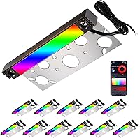 Vista 11 de Gardenreet Luz LED Hardscape,Carcasa de latón fundido,Fuente de luz integrada 3W 3000K, luz de paso LED, 7 pulgadas de largo, bajo voltaje 12V AC/DC