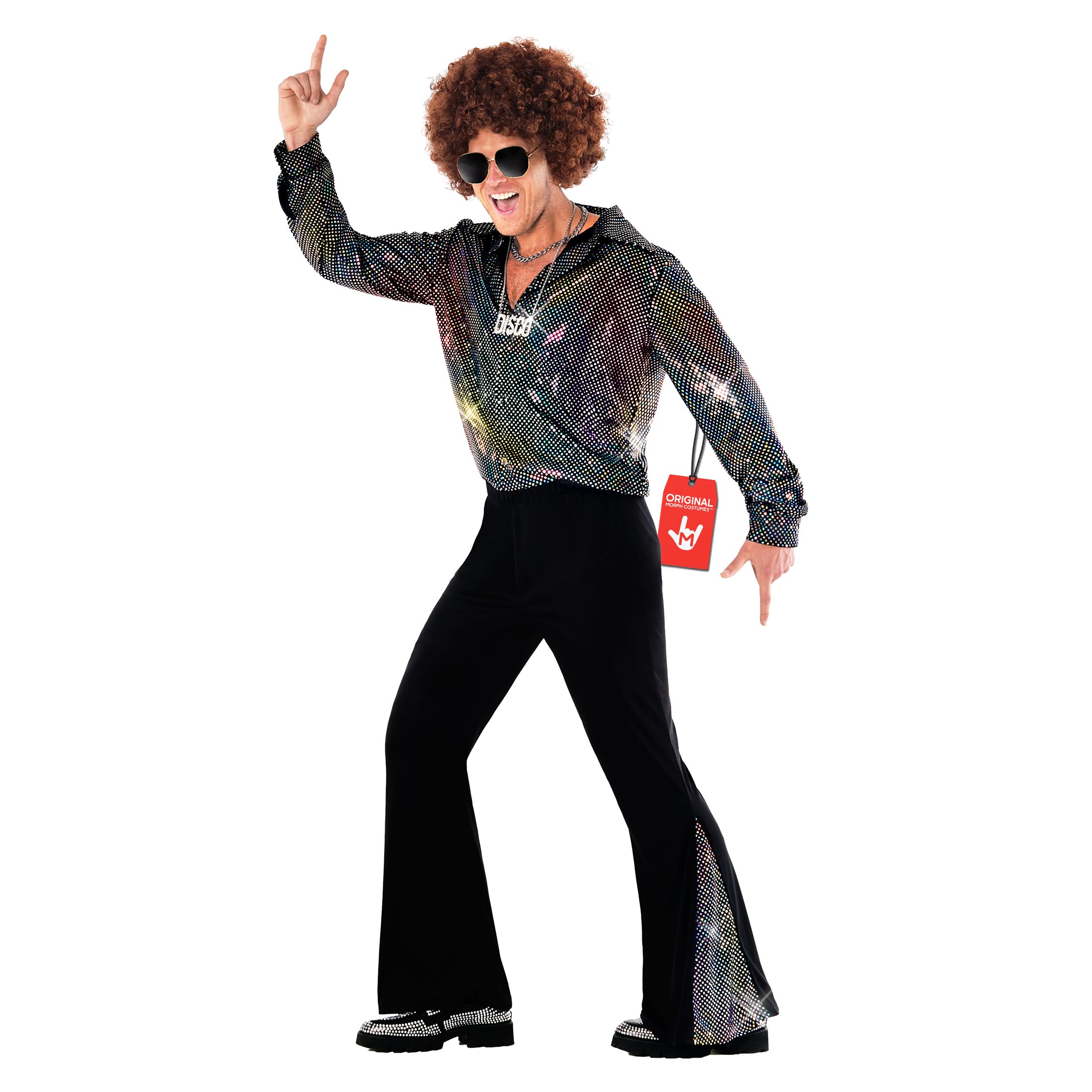 Disfraz Años 70 Para Hombre - Traje Disco De Terciopelo Con Estampado Cebra, Incluye Sombrero, Tallas M A 2XL, Perfecto Para Carnaval Y Halloween