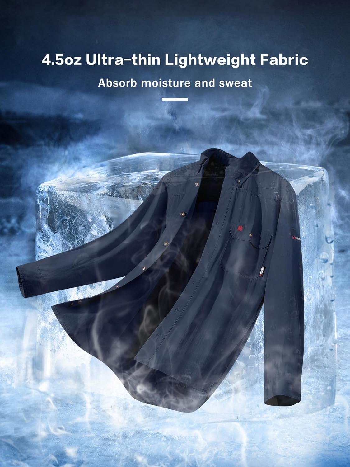 FR Shirts for Men 4.5oz Permanent Flame Retardant Shirts Absorb Moisture and Sweat Welding Work Shirt for Men CAT1 - Image 4