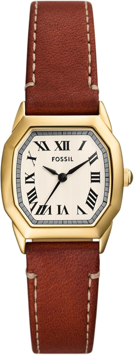 Reloj de mujer, Harlow Reloj de pulsera de acero inoxidable de tres manos para mujer