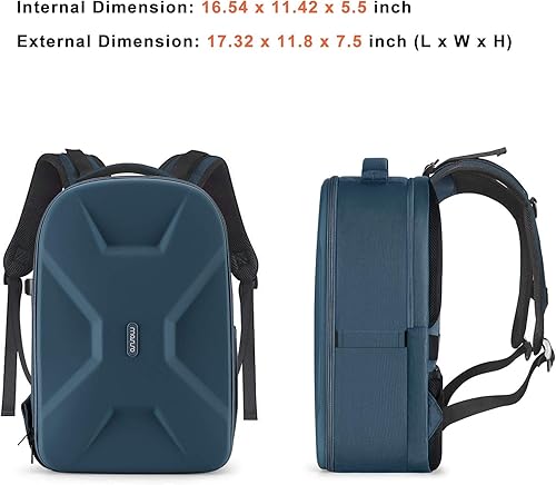 Miniatura 31 de MOSISO Mochila para cámaras réflex digital de un solo objetivo, réflex de un solo objetivo o sin espejo, funda rígida impermeable de 15 a 16