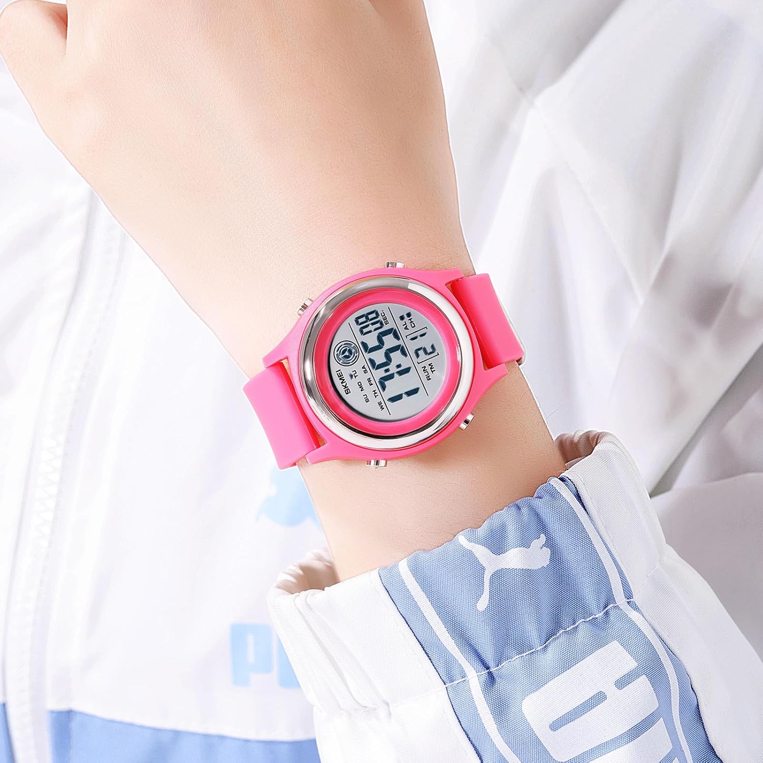 Gosasa Fashion Women's Digital Watch LED Sport Waterproof Multifunctional Watch for Woman Ladies