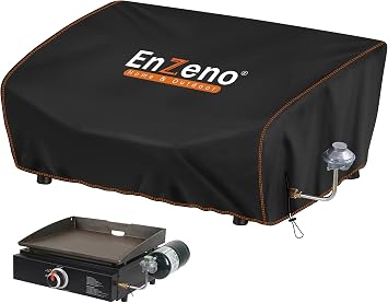 Enzeno Griddle Cover for Blackstone 17 inch Tabletop Griddle with Hood,Grill Cover for Blackstone Adventure Ready and More Mini Camping Tabletop Griddle Waterproof Dustproof Windproof