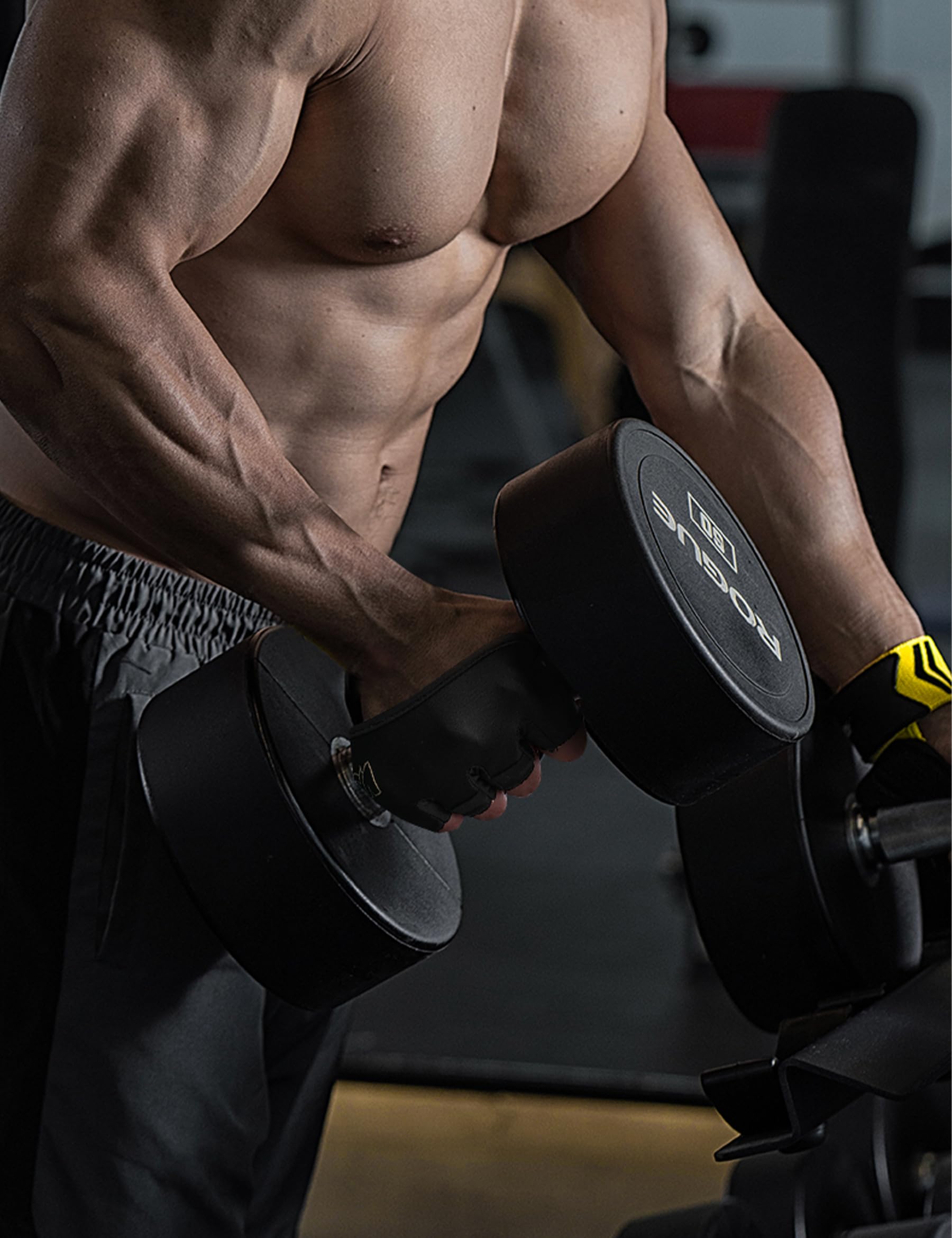 KUTOOK Guanti Palestra Uomo Donna Antiscivolo Traspiranti Fitness Ginnastica Manubri Bodybuilding Sollevamento Pesi