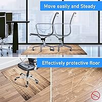Vista 109 de Teal Hardwood Floor Desk Chair Mat, Painted Wood Board Horizontal Lines Birthdays Easter Holiday Print Backdrop Image, Protects Hardwood Floor Under