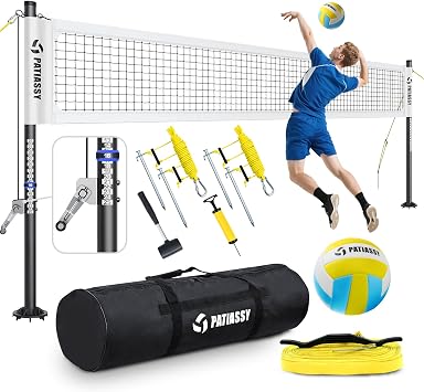 Professional Heavy Duty Volleyball Net Set for Backyard Outdoor