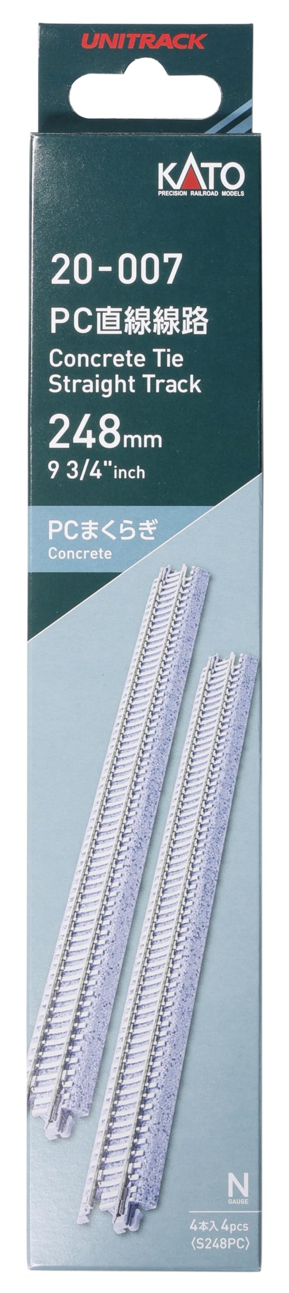 Amazon | カトー (KATO) Nゲージ PC直線線路248mm ［S248PC］ 4本入