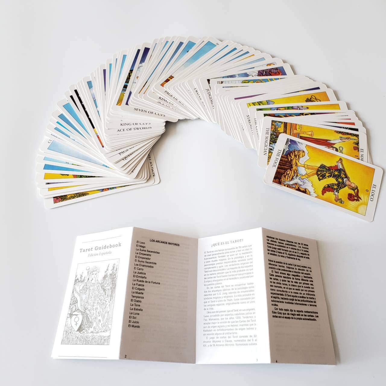 Maillet de tarot anglais de 78 cartes pour prédiction et divination - Jeu de cartes Oracle avec lecture facile pour débutants Maillet de tarot anglais de 78 cartes pour prédiction et divination - Jeu de cartes Oracle avec lecture facile pour débutants