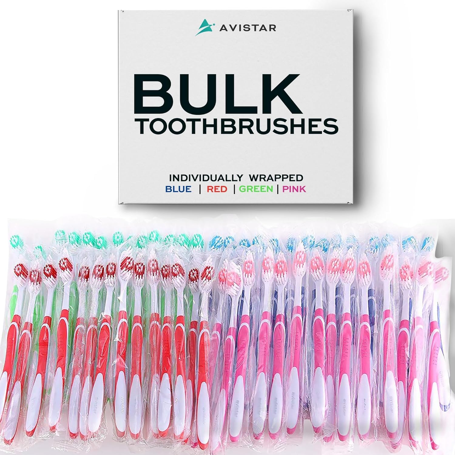Bulk Toothbrushes Pack - 148 Individually Wrapped Toothbrushes Bulk for Travel, Hotels, Relief Missions, and Donations - Bulk Disposable Toothbrush Pack Adults and Kids