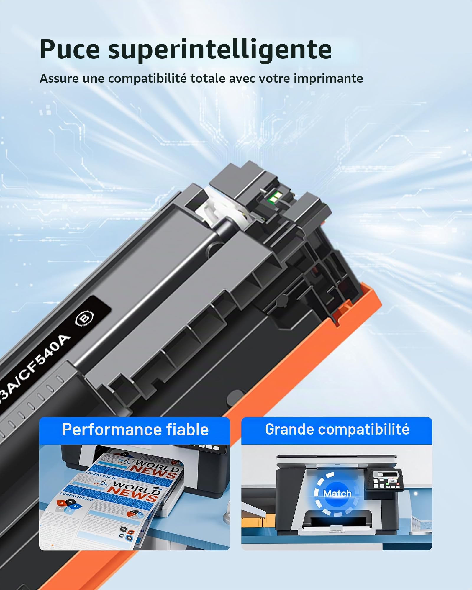 GPC Image 203A 203X Toner Compatible pour HP 203A 203X MFP M281fdw