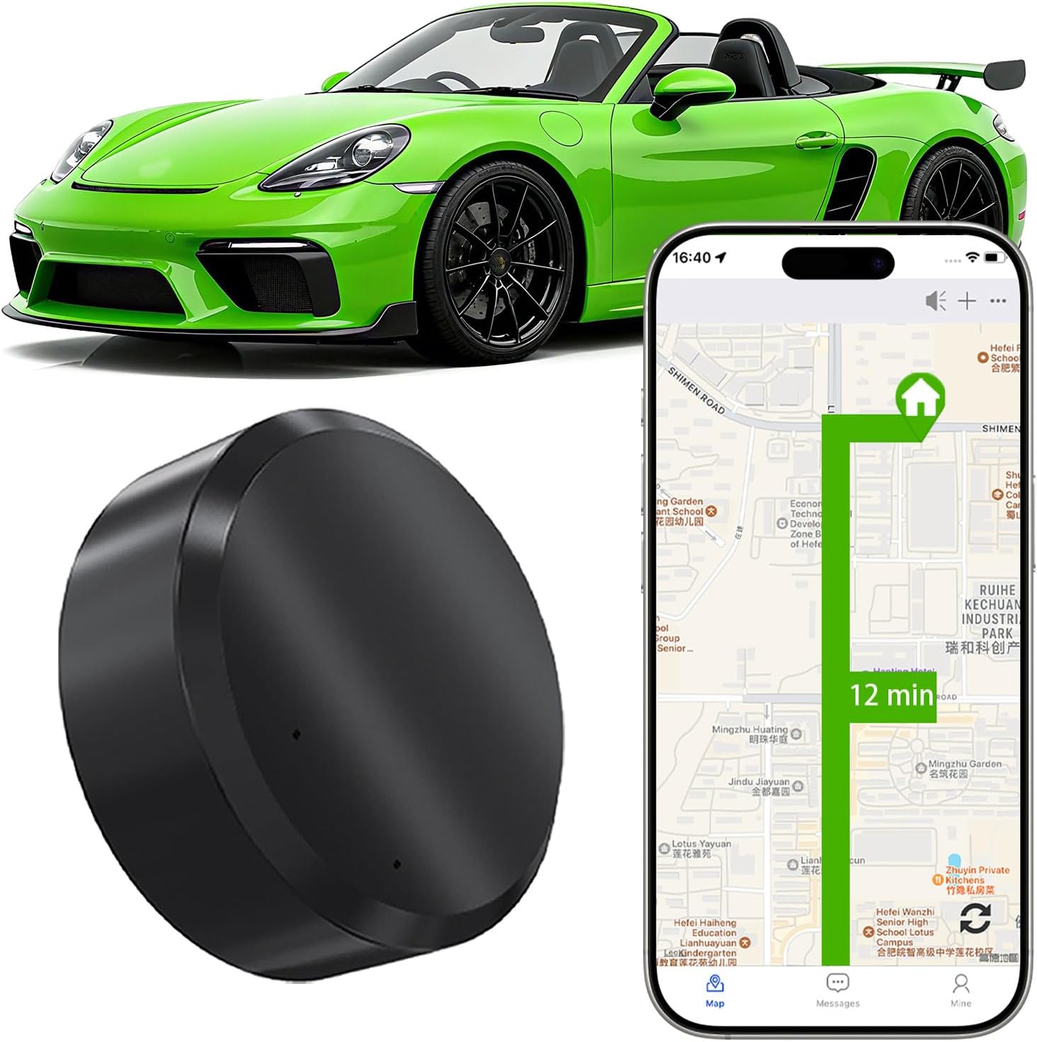 GPS Tracker for Vehicles, Mini Hidden Car GPS Tracker,Magnetic Waterproof GPS Locator Global Coverage Real-Time Tracking,for Cars,Assets,Pets,Children and Elderly,No Subscription No Monthly Fee