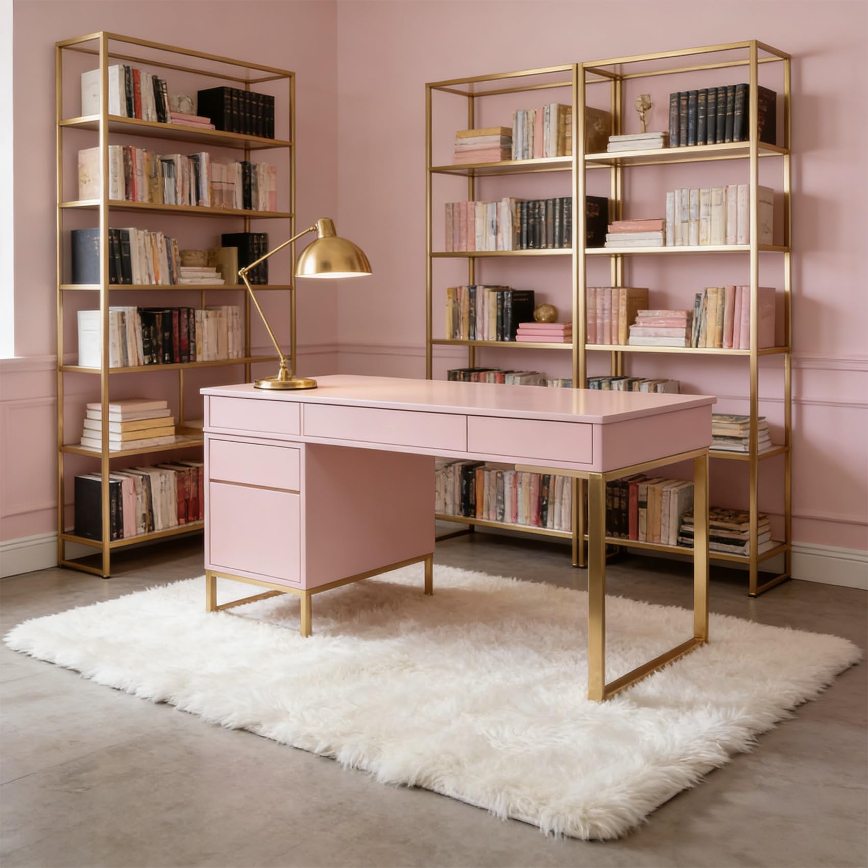 Tapis Chambre 130 x 135 cm Doux Moelleux, Élégant, Antidérapant, Moderne, à Poils Longs, Facile à Entretenir Tapis de Salon pour Salon Chambre, Cuisine, Bureau, Couloir, Blanc