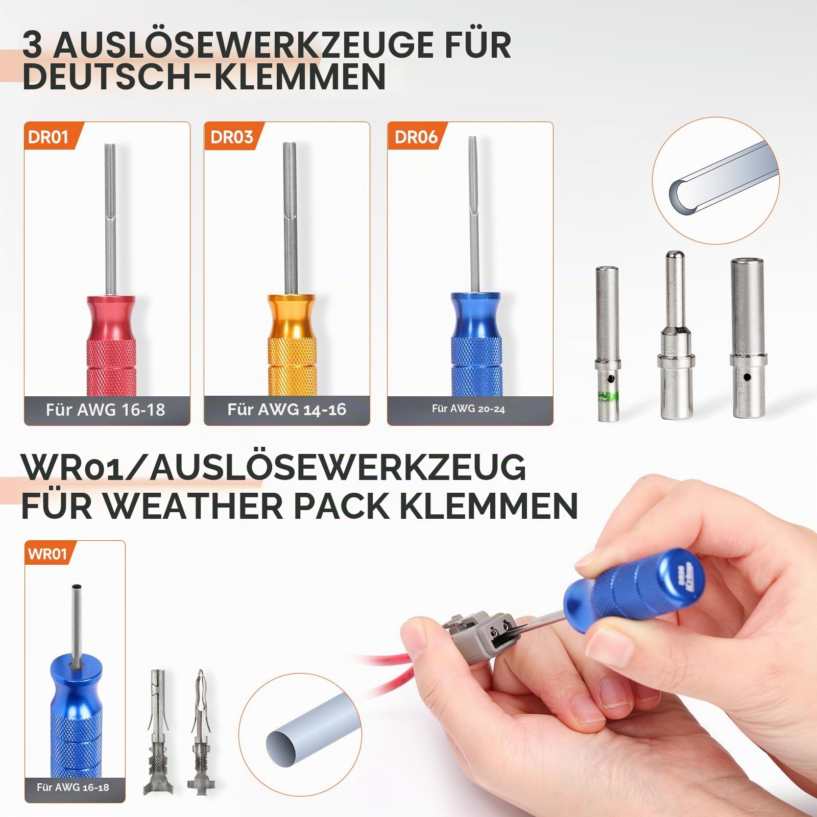 iCrimp KIT-DC02 Deutsch Crimpwerkzeug Set 8-teilig