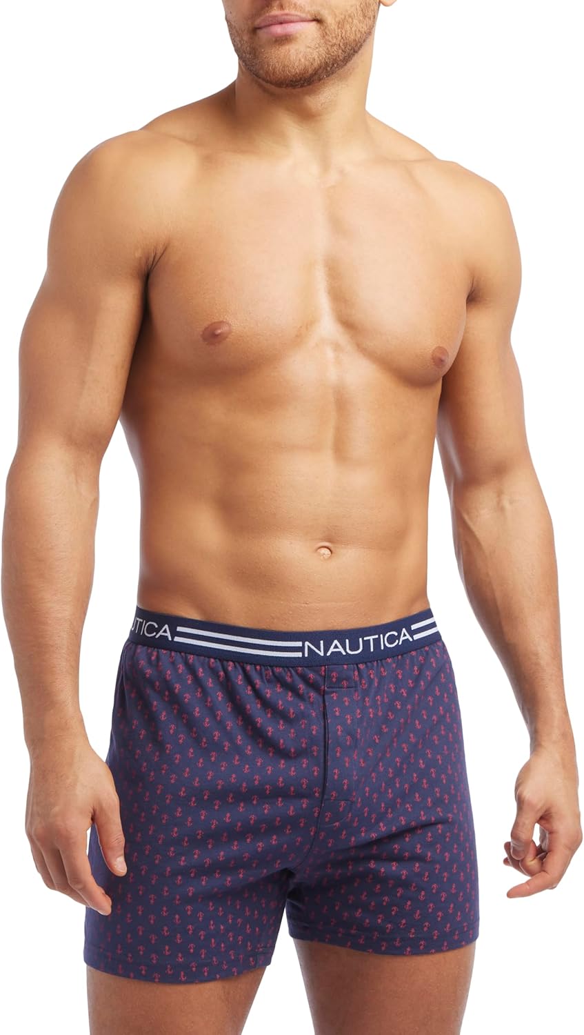 Nautica mens Classic Cotton Loose Knit Boxer - Image 2