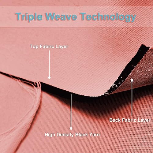 Miniatura 251 de RYB HOME Juego de 2 paneles de cortinas opacas grises de 63 pulgadas de largo, cortinas sólidas resistentes para oscurecer la habitación