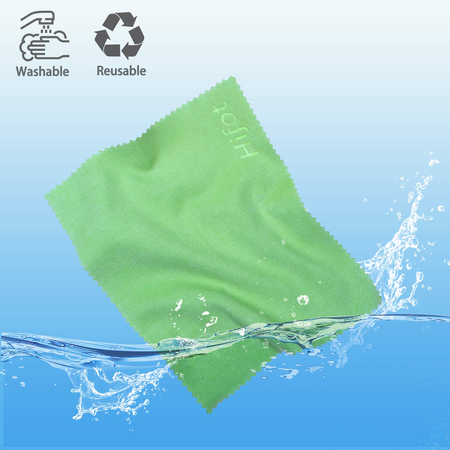 Panni Pulizia Occhiali 12 Pezzi - Microfibra, 14.5x17.5cm, Multi Colore