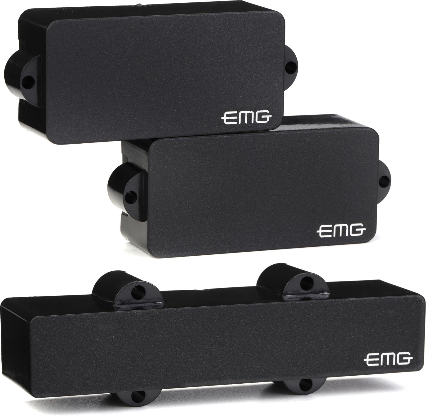 PJ Active Bass Guitar Pickup Set, Black