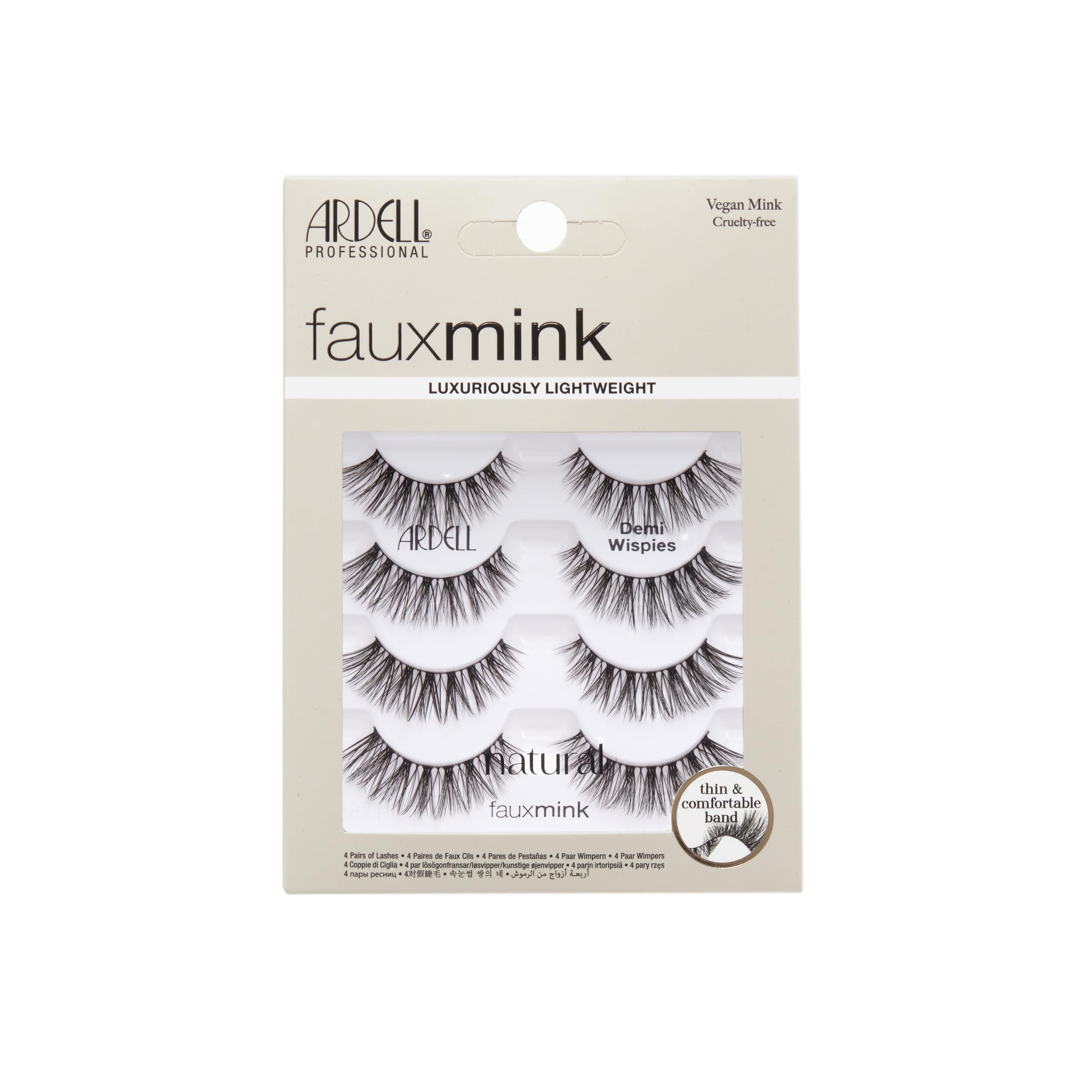 Ardell Faux Mink Demi Wispies 4 Pack - 1 paio