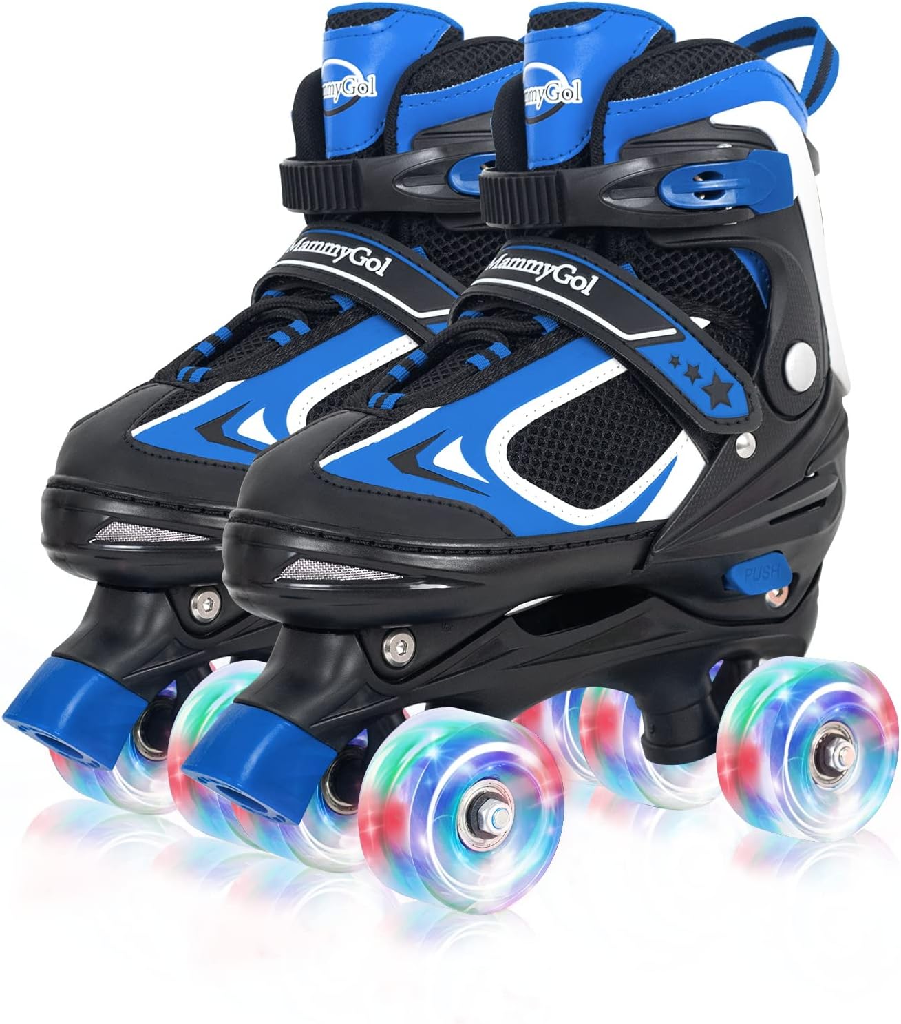 YumHome Roller Skates for Girls and Boys,4 Sizes Adjustable Roller Skates for Kids with All Light up Wheels, Full Protection for Children's Indoor and Outdoor Play : Sports & Outdoors
