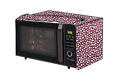 The Furnishing Tree Microwave Oven Cover for Borosil Prima 19 Liter 1300 Watt Convection Oven Toaster Griller (OTG) Polka dot Pattern Pink