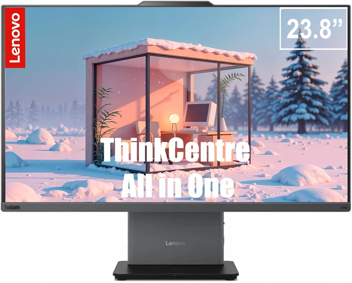Lenovo Computadora de escritorio empresarial todo en uno FHD de 24 pulgadas, Windows 11 Pro, procesador Intel Core i7-13620H (10 núcleos, 4,9 GHZ), 32 GB de RAM, 1 TB SSD, WiFi 6, para oficina en casa y eficiencia empresarial