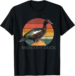 Funny Muscovy Duck Retro Vintage T-Shirt