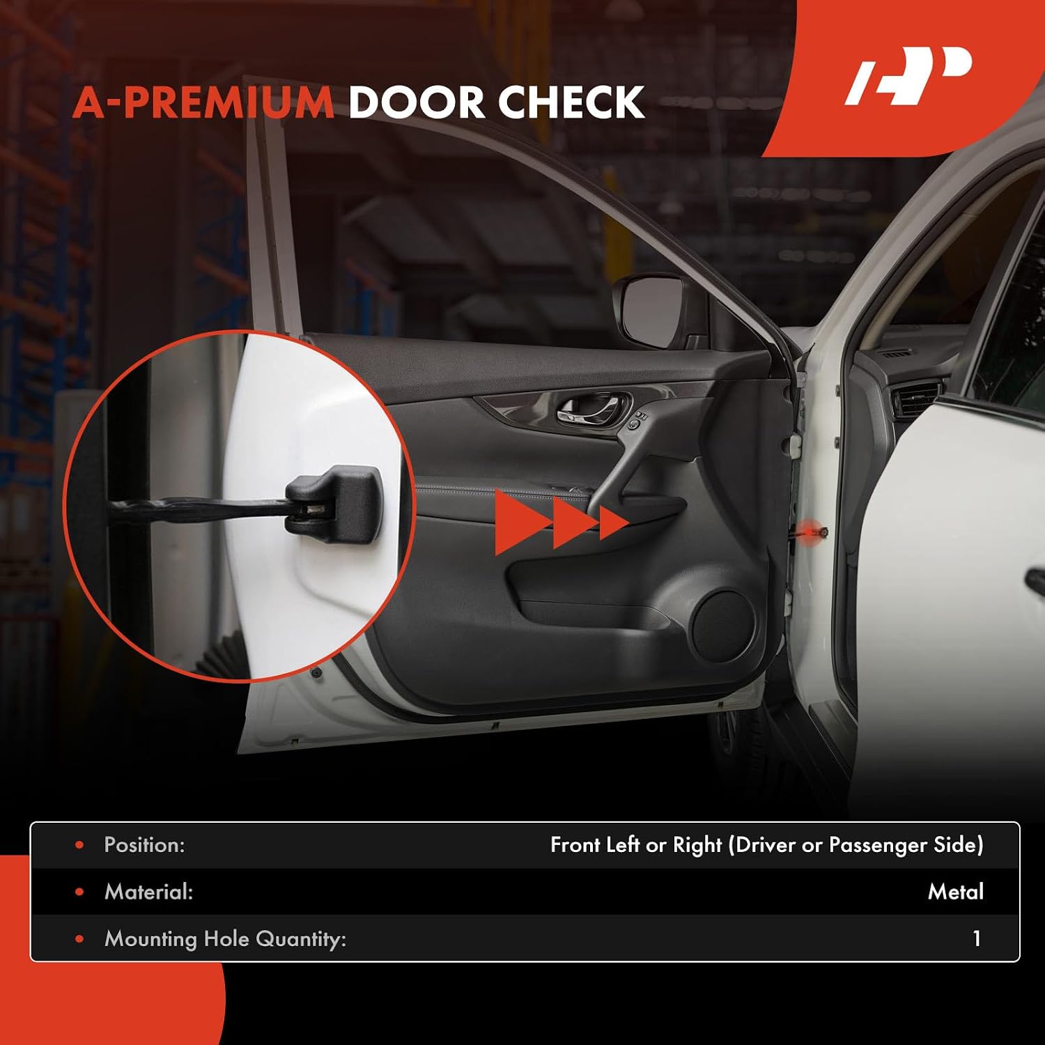A-Premium Front Left or Right Door Check Strap Stopper | Compatible with Toyota Camry 2018-2023, Avalon 2019-2022, Replace# 6861006152