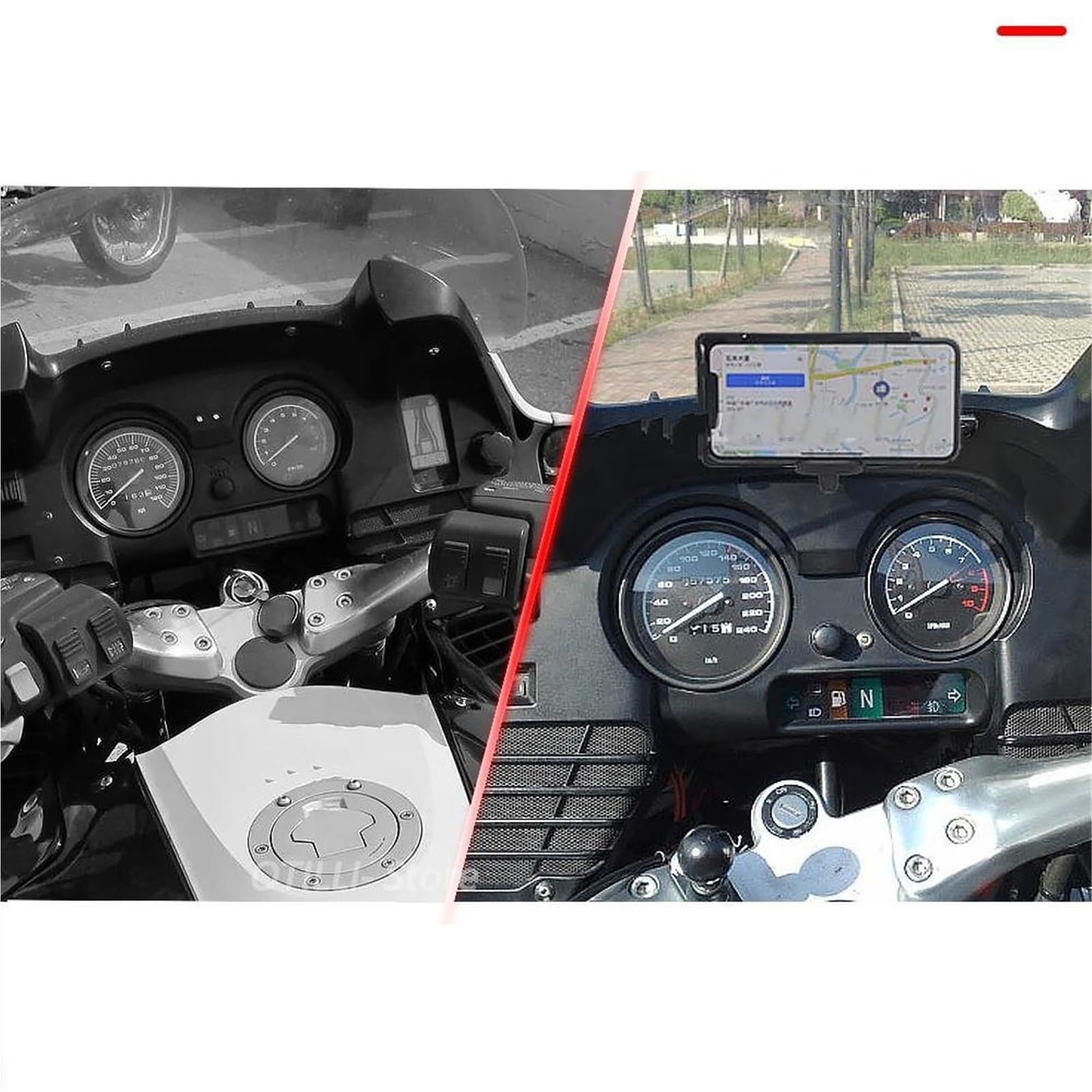 Genérico Soporte De Placa Navegación GPS Motocicleta para R850RT R1150RT, Extensión para Manillar Teléfono Móvil Golpes Teléfono Soporte Placa(Negro 3)