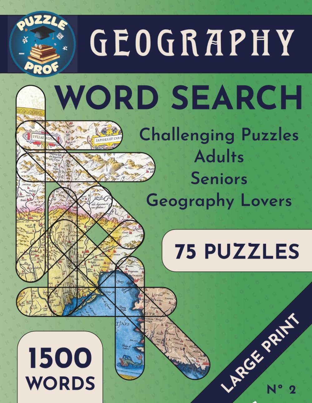 Puzzle Prof’s Geography Word Search Puzzle Book for Adults and Seniors: A Collection of Challenging Large Print Word Search Puzzles with a Geography Theme (Puzzle Prof Word Search Collection)