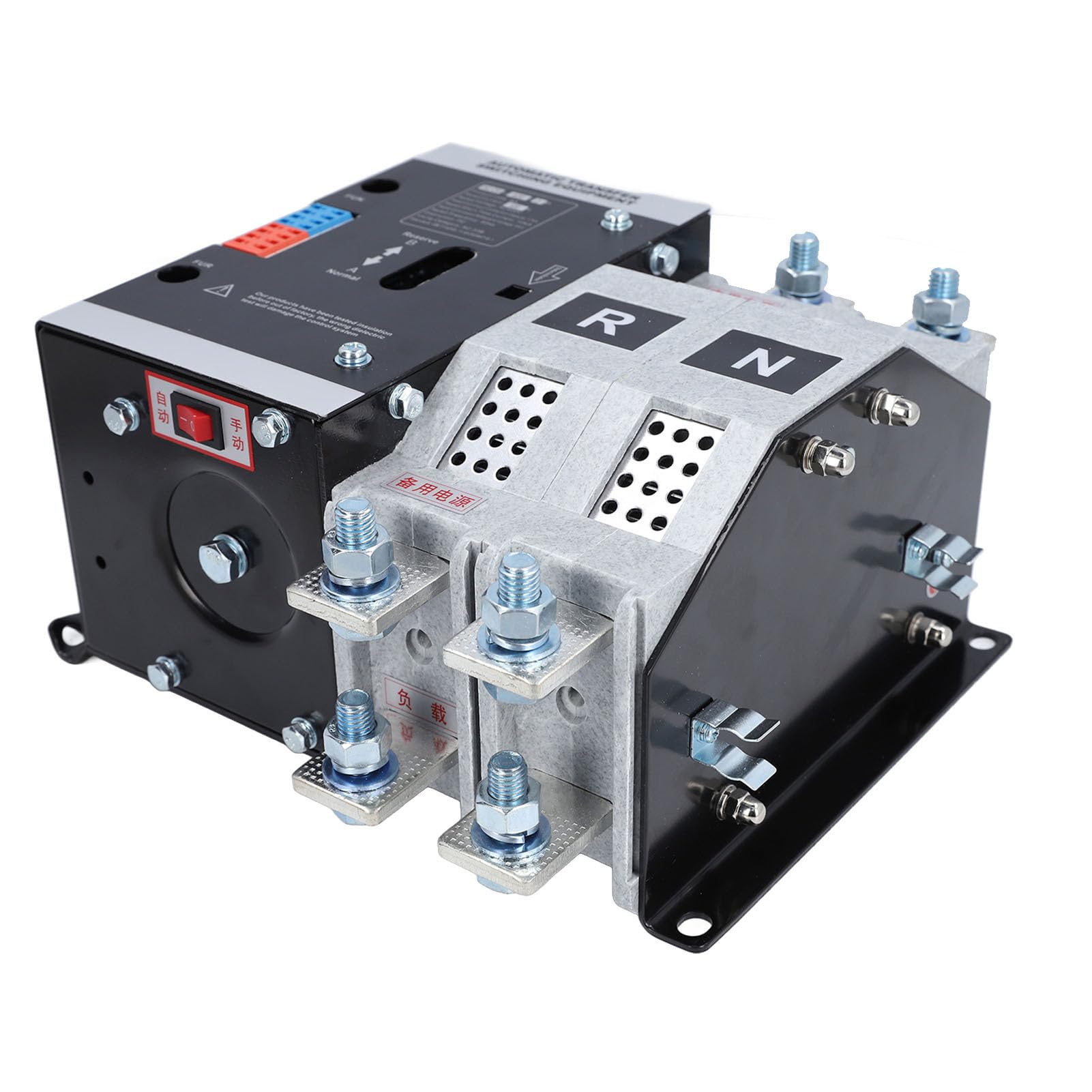 Interruptor de Transferencia de Energía Dual, Interruptor de de Generador Manual Automático Retardante de Llama para PC 2P 630A AC400V Conmutación Rápida para Paneles Industriales Energía