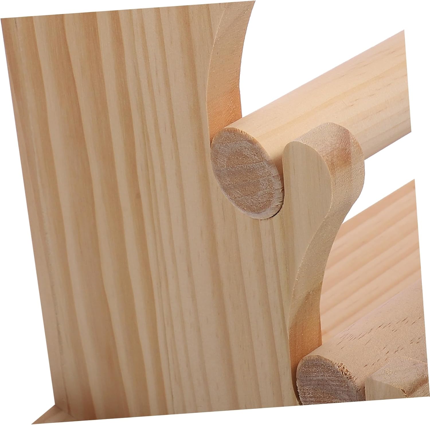 Luxshiny Wood Jewelry Display Stand Multi-tier Solid Wood Organizer for Bracelets Earrings Necklaces Elegant Jewelry Storage Rack for Access to Accessories