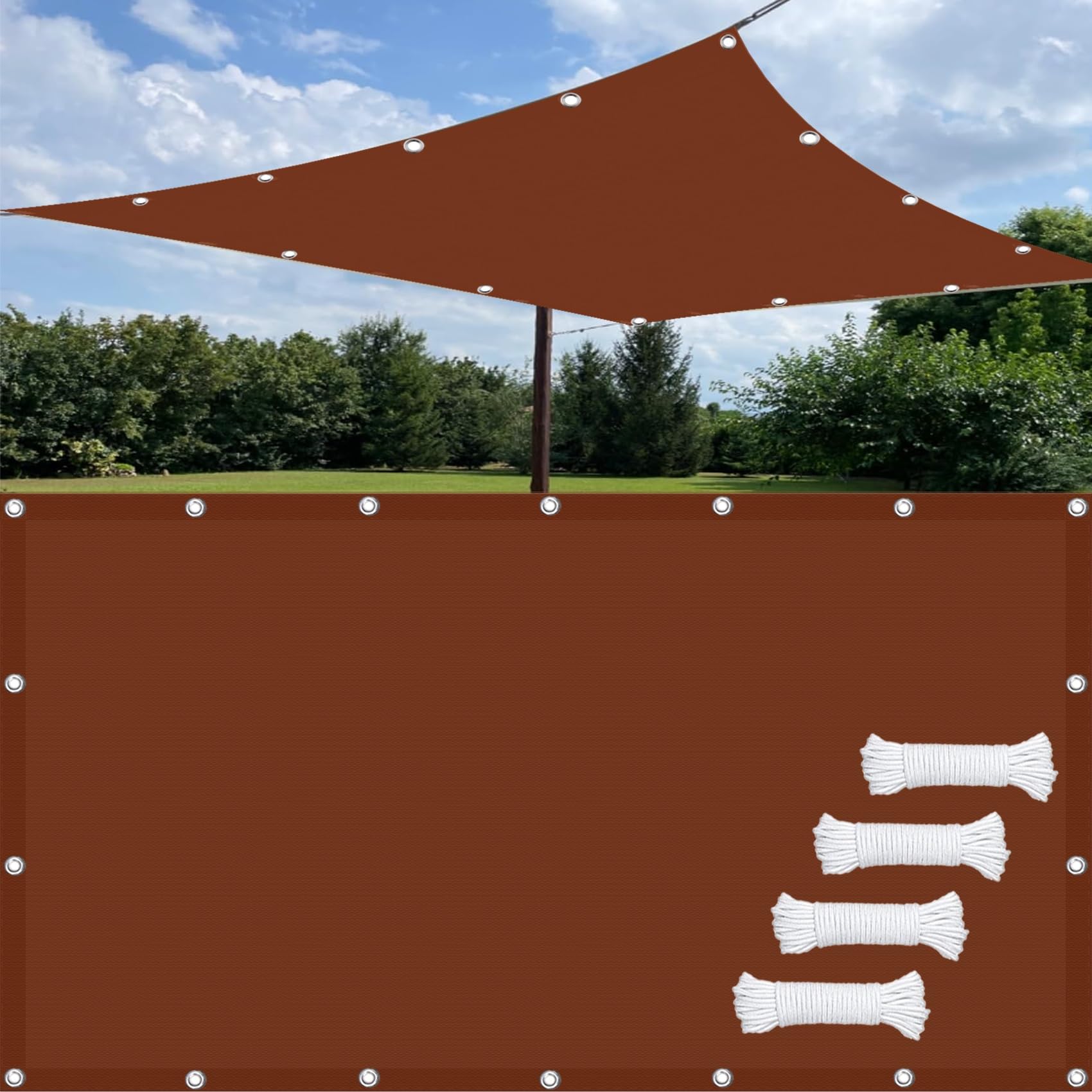 Toile pour pergola 2x2 résistant aux intempéries et anti-UV pour ombrage de serre