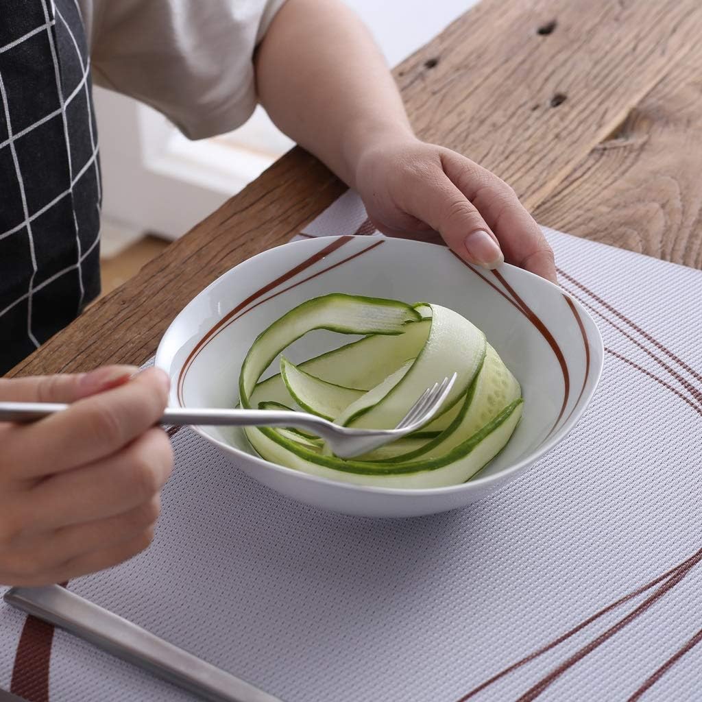 24-Piece Ceramic Dinner Plate Set Porcelain Tableware of Bowl Dessert Soup