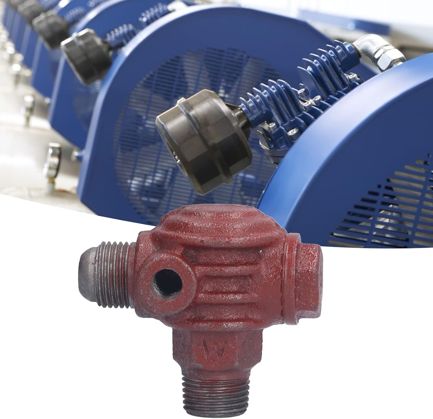 EVTSCAN Check Valve Cast Iron One Way Piston Type 3 Way Replacement Accessories for Air Compressor