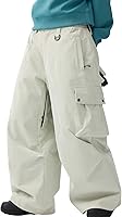 GSOU SNOW Baggy Snowboard Pants Men Women Cargo Ski Pants Waterproof Insulated Super Loose Fit