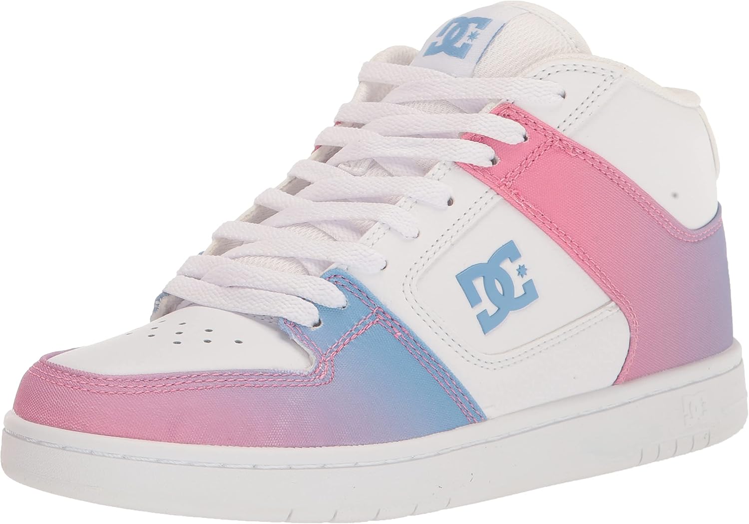 DC Women's Manteca 4 Mid High Top Casual Skate Shoe, SNOWCONE Gradient, 5