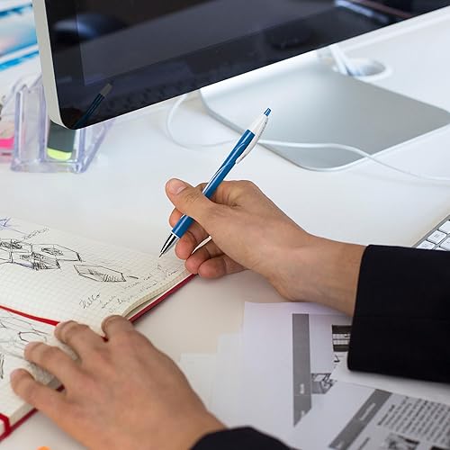 Miniatura 6 de BIC Atlantis pluma retráctil exacta punta fina 07 mm Negro 12 unidades