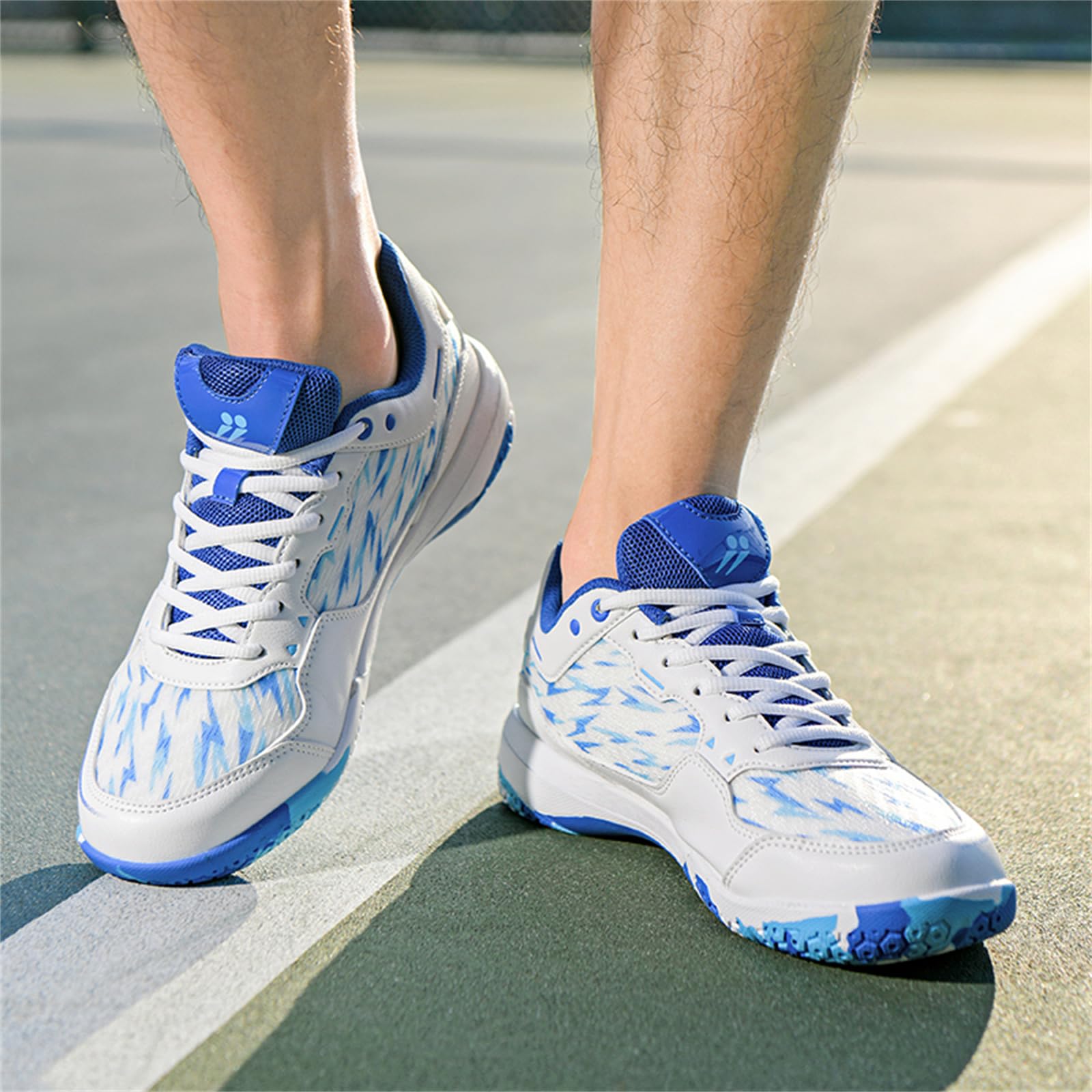 JiuQing Zapatillas De Bádminton para Interior Y Exterior Deportivas Unisex Ligeras para Tenis Y Jogging