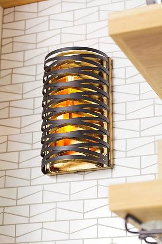 Miniatura 4 de Minka Lavery Unique Wall Sconce Lighting 3673-111 - Lámpara de pared de flujo vórtico, 3 luces, 180 vatios, bronce oscuro