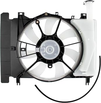 620-549 Engine Cooling Fan Assembly Fit for Toyota Yaris 2007 2008 2009 2010 2011 2012 2013 2014 2015 L4 1.5L Replace# 16711-21110 16363-0D110 16361-21090 1671121110 TO3115145