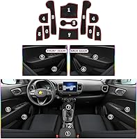Vista 2 de SKTU para 2020 2021 2022 2023 2024 2025 2026 Hyundai Venue Tapete de ranura para puerta 2024 2025 2026 Accesorios para Venue Antideslizante