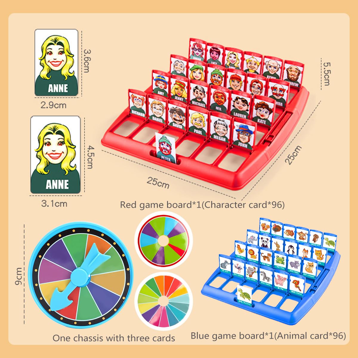 Vmxlso Wer Ist Es Spiel - Lustiges Ratespiel Brettspiel, Puzzlespiel Kind Interaktives Bin Ich Spiel für 2 Spieler ab 6 Jahren, Guess Who Game für Familien und Partyspaß