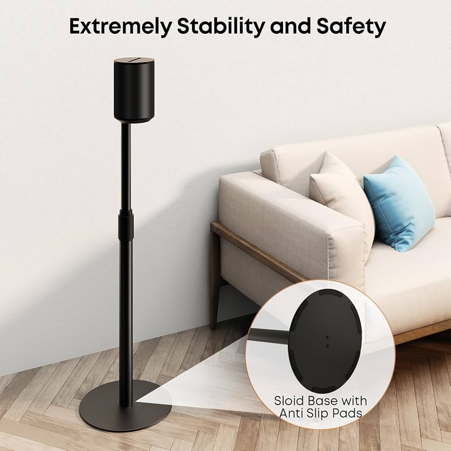【最終値下げ】sonos era300用スタンド×2本セット　高さ調整可 Amazon.com: Sound Bass ERA300 Floor Stand, Premium Metal
