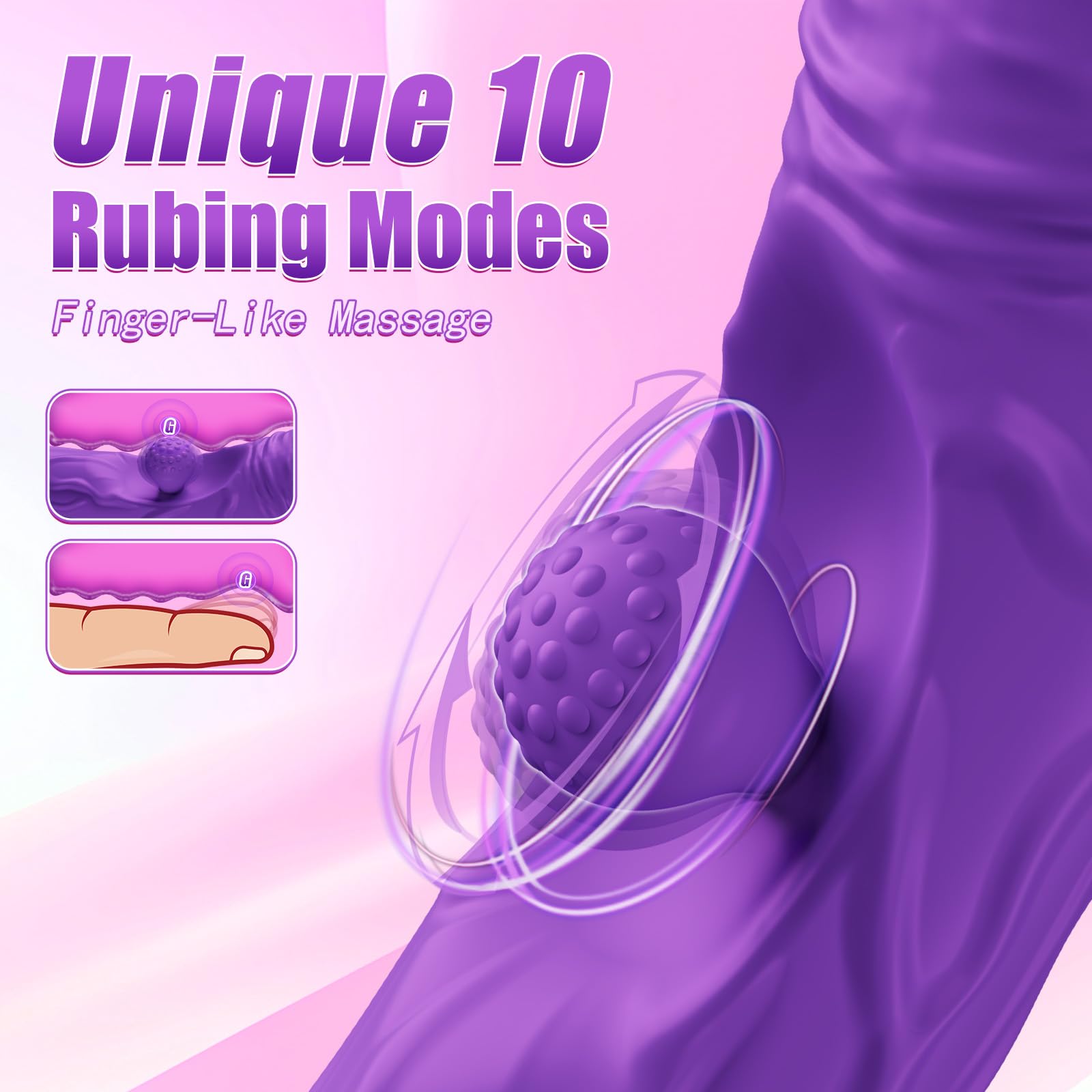 Vibratore 3 in 1 — Vibratore professionale — Articoli erotici, vibratori — Vibratore con funzioni di rotazione, vibrazione e massaggio del punto G — Dildo