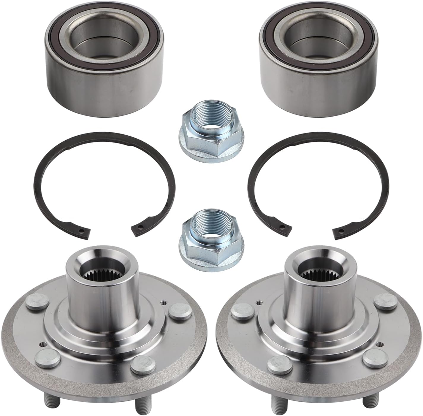 2X Wheel Hub Bearing Assembly Compatible with 2012-2016 Hond-a CRV, AWD, Replace 930026
