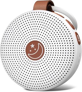 BodyHush Mini Portable White Noise Machine: 30 Soothing Sounds, Shushing for Babies, Brown Noise for Adults & Dogs, 32 Volumes, Rechargeable Battery Timer
