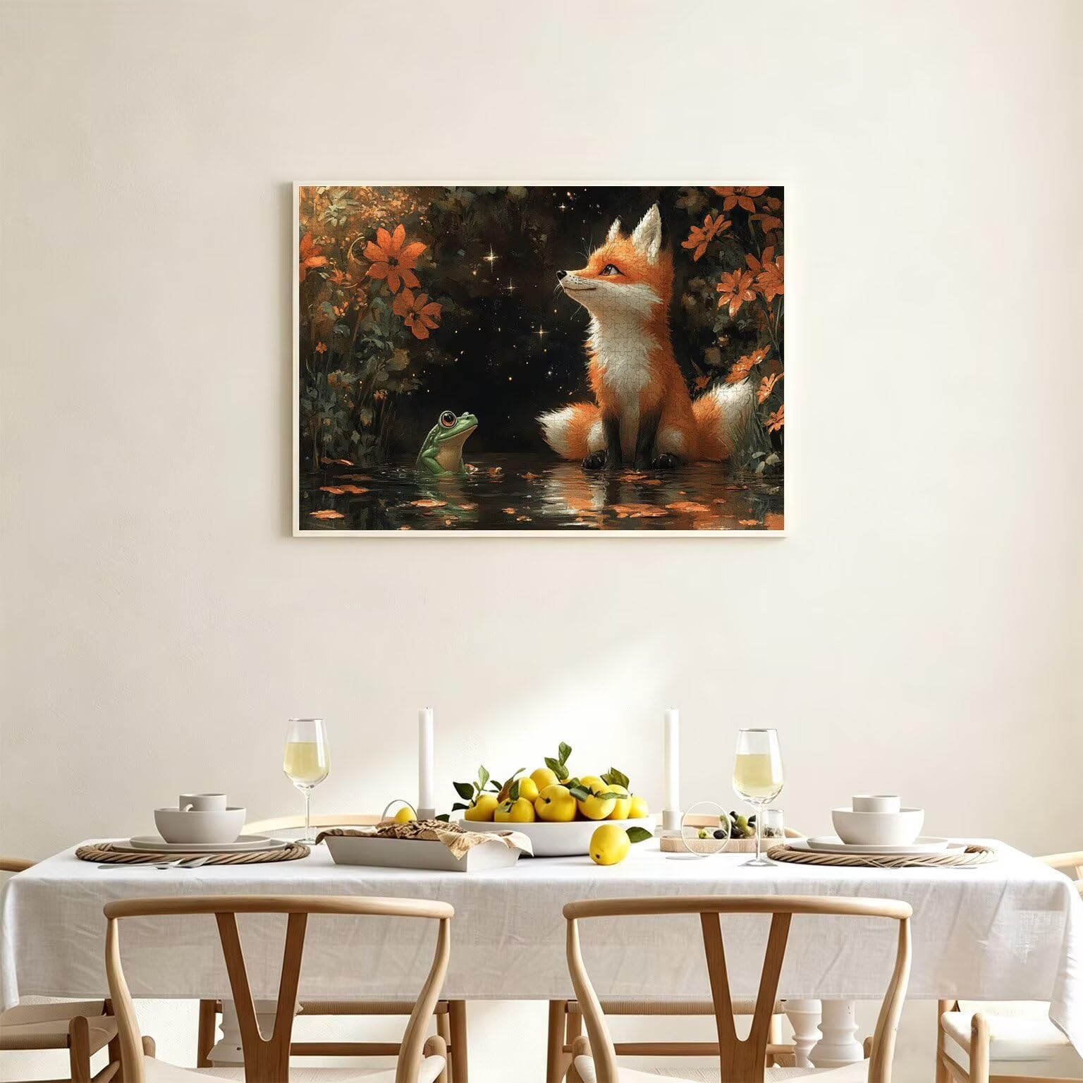 Puzzle 3000 Pezzi stagno Puzzle Legno volpe, n-16