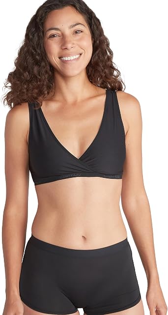 ExOfficio Womens Give-N-Go 2.0 Bralette - Multi-Wear V-Neck or Scoop Neck Travel Bra